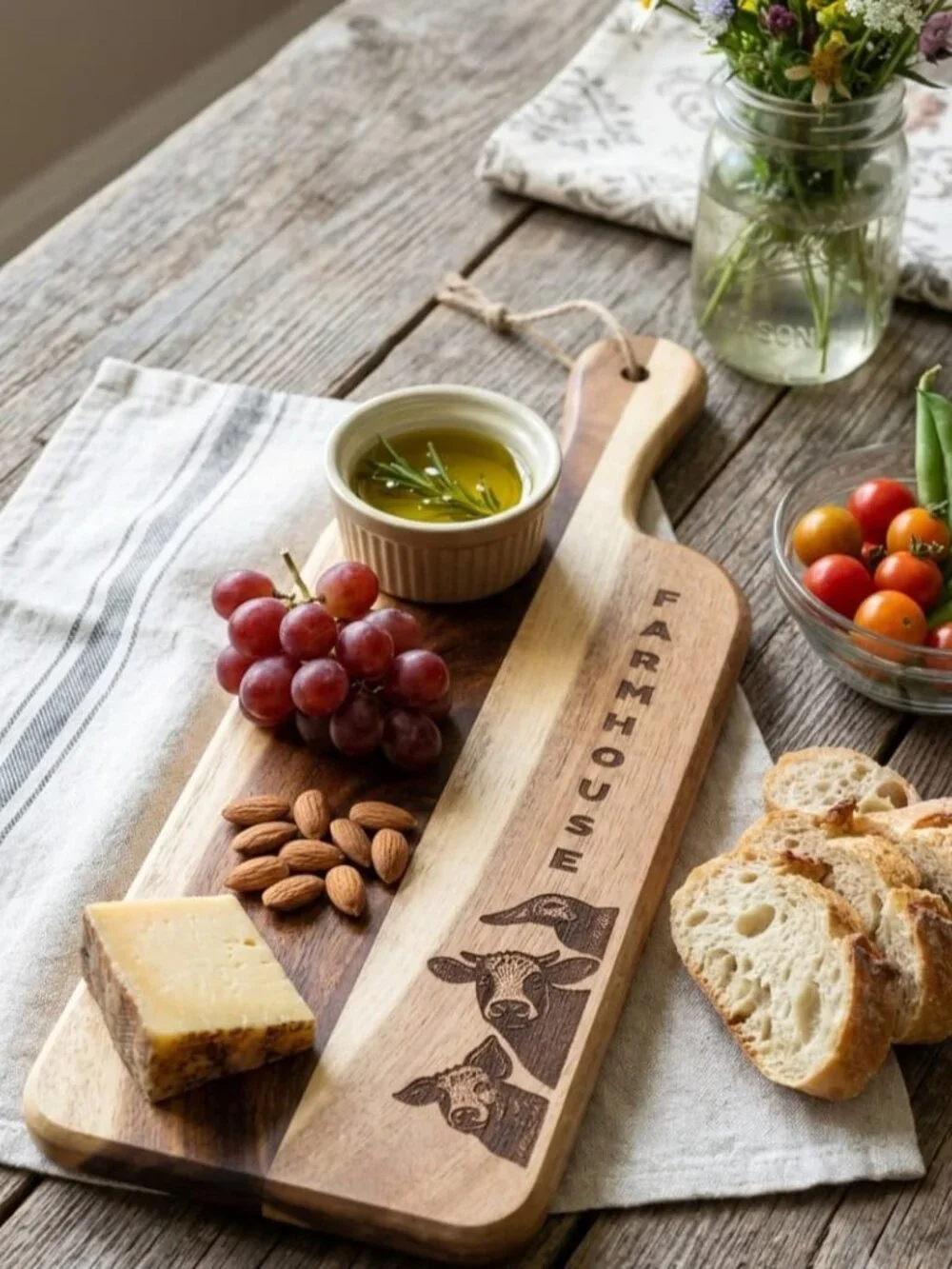 Engraved Acacia Wooden Cutting Board